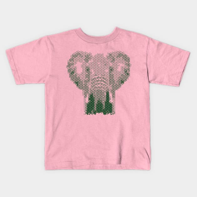 Kumiko Elephant Portrait Kids T-Shirt by shultcreative